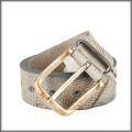 International Design Leisure Genuine Leather Belt With Golden Buckle